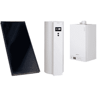 Пакетна пропозиція VIESSMANN VITODENS 100-W 4,7 -26(кВт) з бівалентним бойлером Vitocell 100-W тип CVUB  на  300 л. та сонячним колекторами, image 