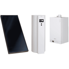 Пакетна пропозиція VIESSMANN VITODENS 100-W 4,7 -26(кВт) з бівалентним бойлером Vitocell 100-W тип CVUB  на  300 л. та сонячним колекторами, image 