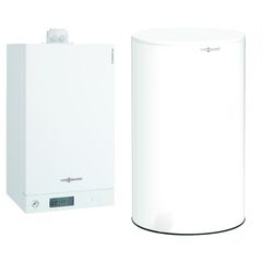 Пакет Viessmann Vitodens 100 26 кВт с&nbsp;бівалентним бойлером Vitocell 100-W тип CVBB на 300л., Мощность: 26, Объем бойлера: 300, Тип бойлера: Бивалентный, image 